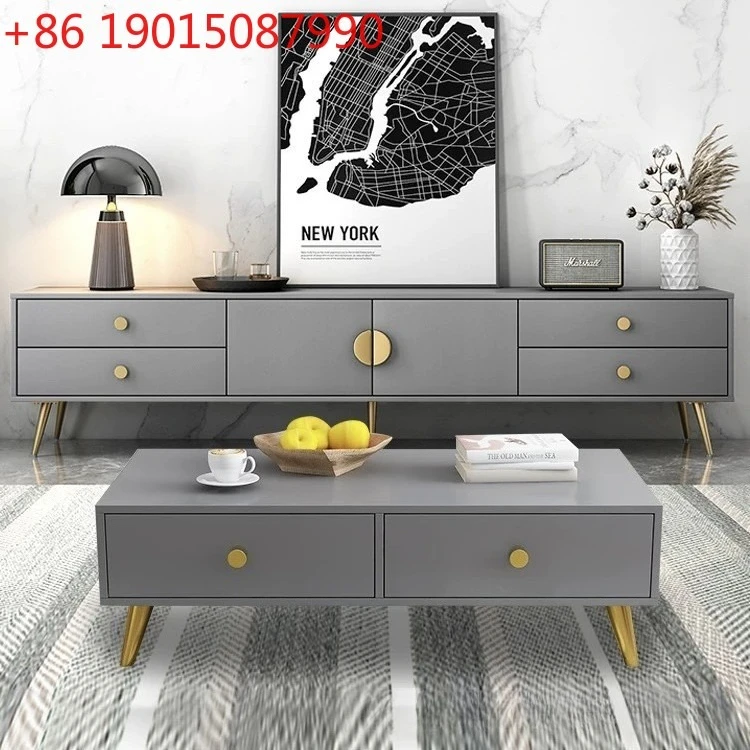 Tv Home Improvement - Moderne eenvoudige tv-kast en salontafel combinatie,