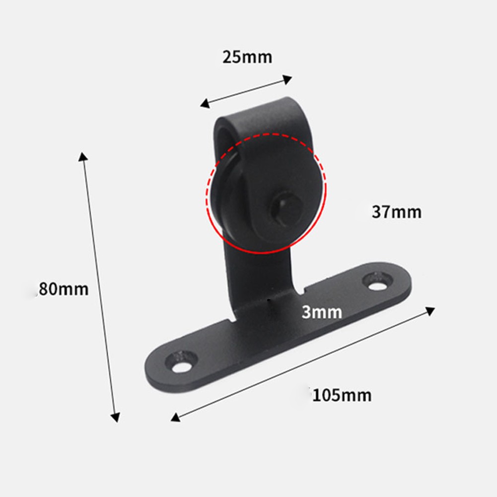 Tv Home Improvement - 2 Stuks Schuifdeuren Hardware Kit Zwart