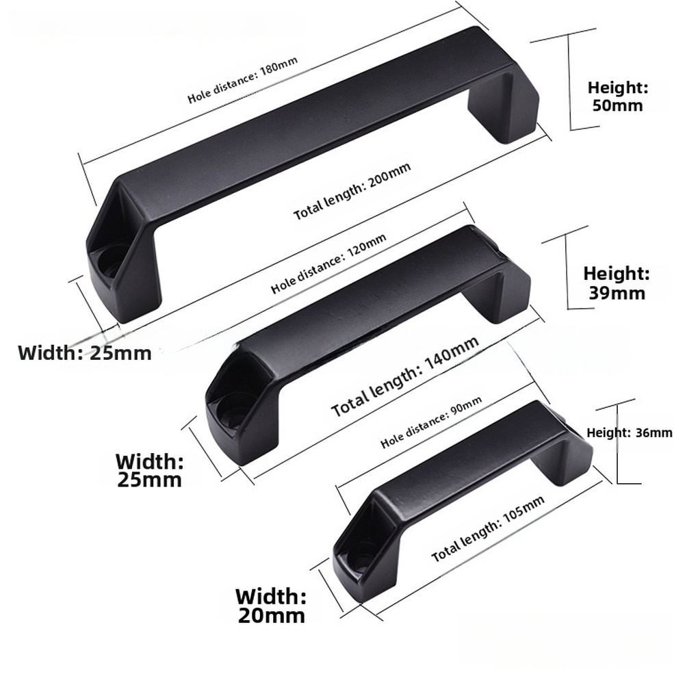 Cabinet Handle Pull - Aluminiumlegering trekhandgreep voor industriële kasten met